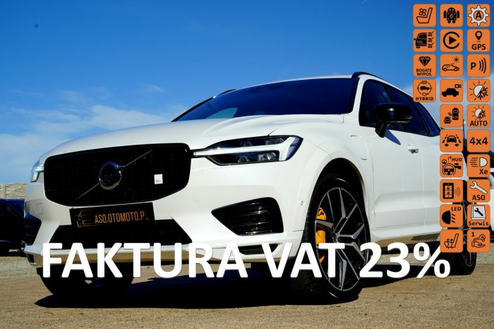 Volvo XC 60 POLESTAR panorama 4x4 ful led SKÓRA kamery 360 hak.el acc JEDYNY W PL II (2017-)