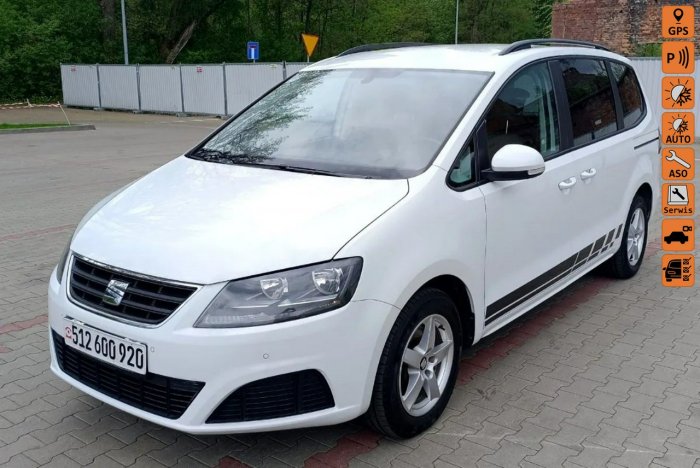 Seat Alhambra Serwisowany, Nawigacja, Kamera Cofnia, Tempomat, Alu, Nowy rozrząd II (2010-)