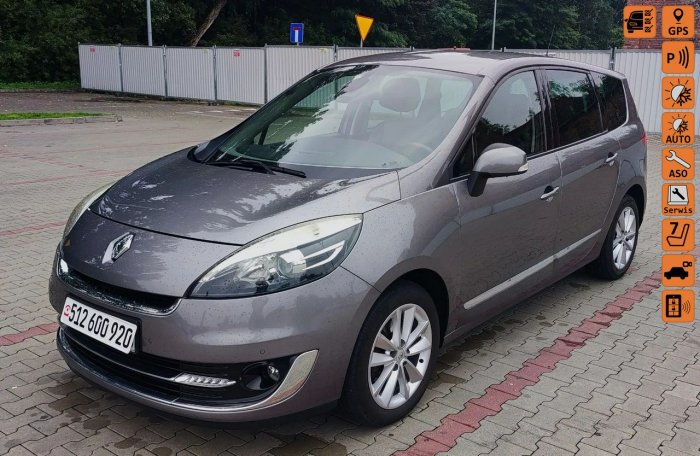 Renault Grand Scenic Grand Scenic Lift, 7-osobowy, Navi, półskóra, Kamera cofania, Serwis II (2009-2016)