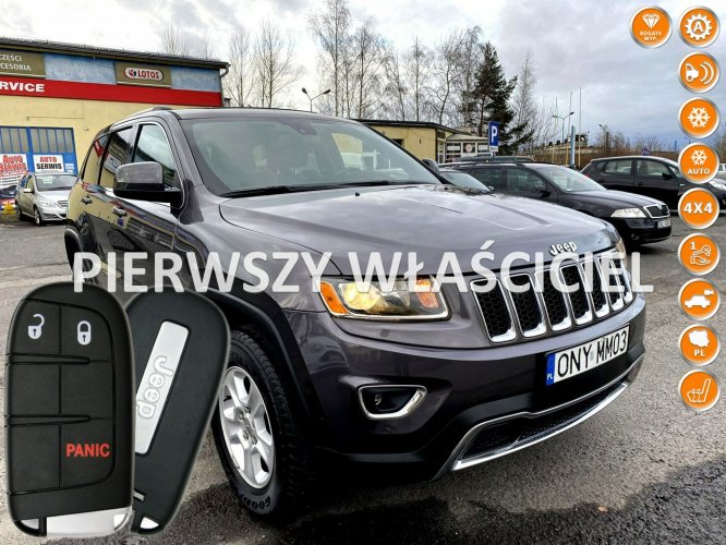 Jeep Grand Cherokee 2016r. 3,6 Benzyna Łopatki Kamera Szary Chrom FV 23% Zamiana IV (2010-)