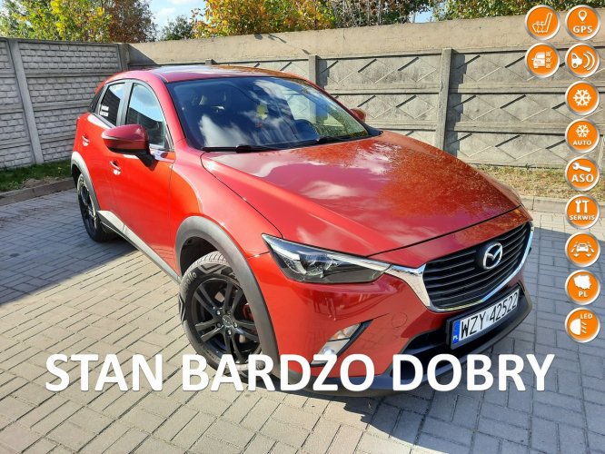 Mazda CX-3 * LED * NAVI * Udokumentowane TYLKO 75tys.km * Zarejestrowana!