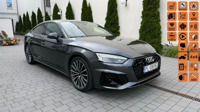 Audi A5 / Salon Polska / Quattro 4x4 / Bang Olufsen / Virtual Cockpit / S-LINE F5 (2016-)