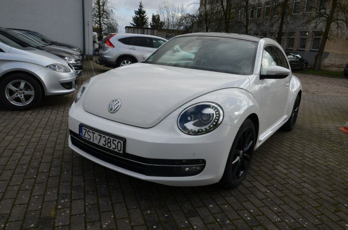 Volkswagen Beetle Bezwypadkowy, Serwisowany, Skóra, Xenon, LED, Navi, DSG, Alu, PDC