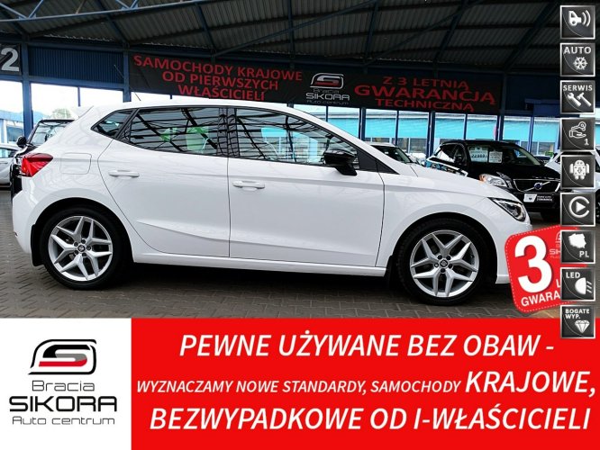 Seat Ibiza FR FullLed 115KM 2xKlimatronic 3Lata GWARANCJA I-wł Kraj Bezwypadkowy V (2017-)