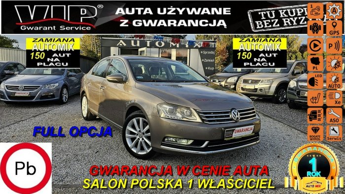 Volkswagen Passat SALON 1 WŁ !Automat *Benzyna *FULL wyposaż. / Gwarancja * Zamiana B7 (2010-2014)