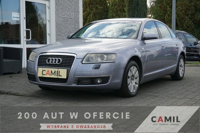 Audi A6 2.0 TDI 140KM, AUTOMAT, Pełnosprawny, Zarejestrowany C6 (2004-2011)