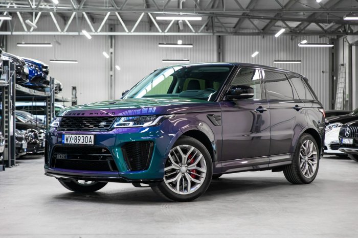 Land Rover Range Rover Sport SVR 5.0 Supercharged V8 575KM. Spectral Blue SVO! Bezwypadkowy. FV23%. II (2013-)