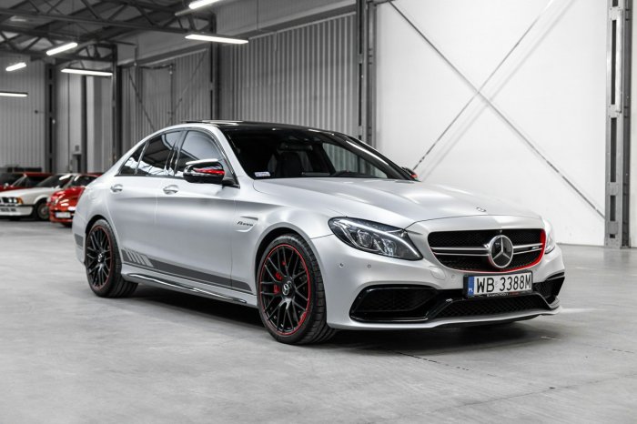 Mercedes C 63 AMG s 510KM. Salon PL. Edition 1. Bezwypadkowy. HUD. Distronic. Panorama. W205 (2014-)