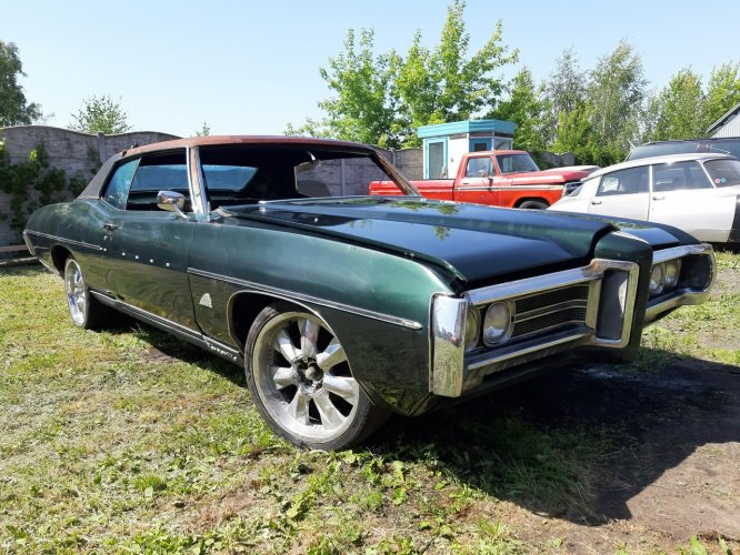 Pontiac Bonneville Coupe 1968 z silnikiem big block 455 air ride project car VIII (1986-1991)