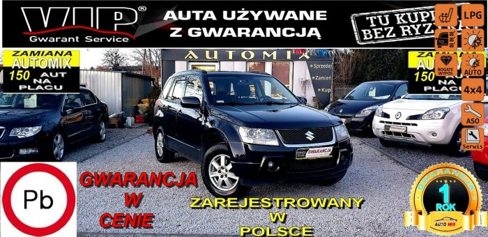 Suzuki Grand Vitara LPG  8 Lat Wazna *4x4 * ,Hak , 235 Tys. Udok. Przebieg / Nowy Rozrząd II (2005-)