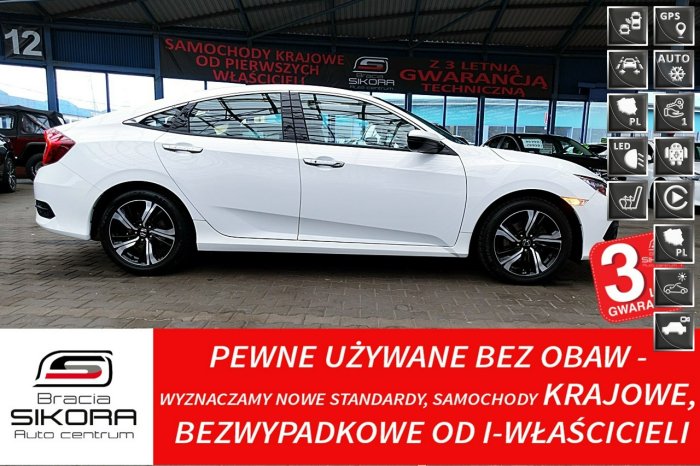 Honda Civic EXECUTIVE Skóra+SZYBERDACH 182KM 3Lata GWAR I-wł Kraj Bezwypad FV23% X (2017-2021)