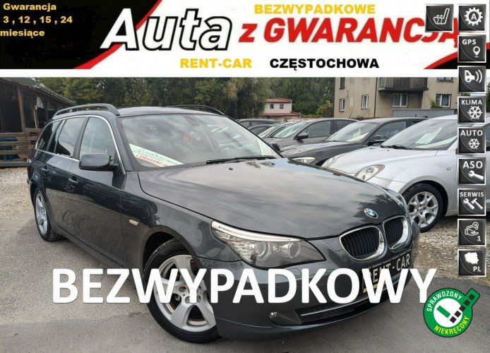 BMW 520 E61 2.0D*163PS*OPŁACONY Bezwypadkowy Klima Skóry Serwis VIP GWARAN24 E60 (2003-2010)