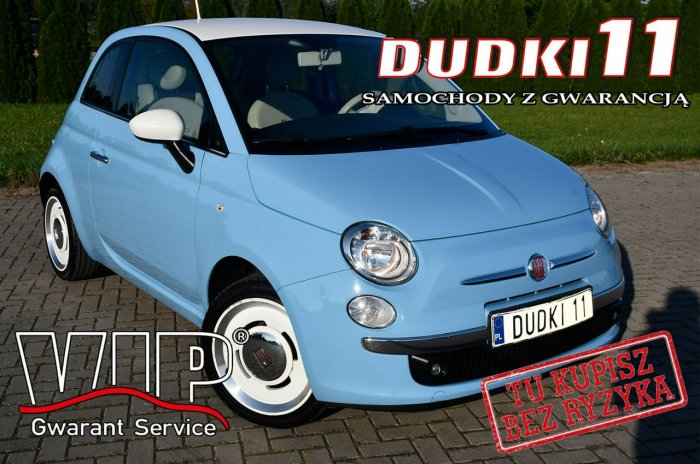 Fiat 500 1,2Benz DUDKI11 Skóry,Klimatyzacja.El.szyby.Parktronic.Podg.Fotele I (2007-)