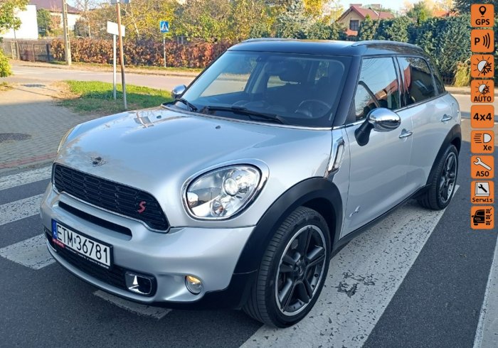 Mini Countryman Niski przebieg, Serwisowany, napęd 4x4, Nawigacja, Nowy rozrząd!