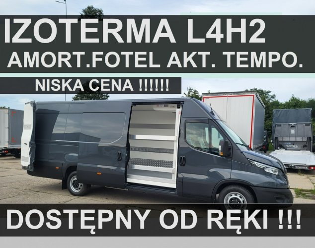 Iveco Daily 35S18 H L4H2 Izoterma z agregatem Amort.Fotel Aktywny tempo. Drzwi270st 2848zł