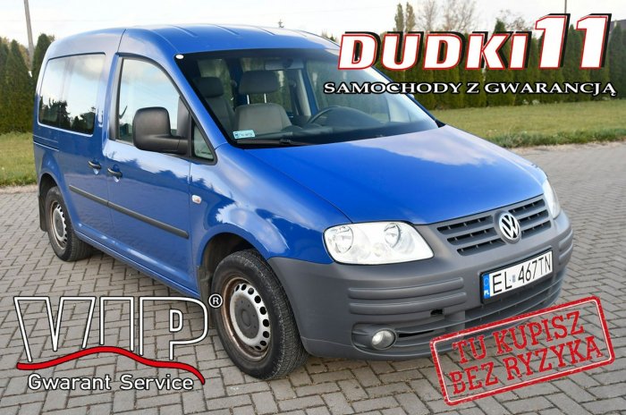 Volkswagen Caddy 1,9tdi DUDKI11 5 Osób,Klimatyzacja,El.szyby III (2004-)