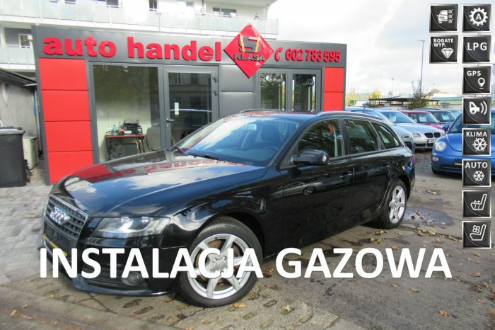 Audi A4 Audi A4 B8 1.8 TFSI Kombi benzyna +gaz piękny czarny Avant B8 (2007-2015)