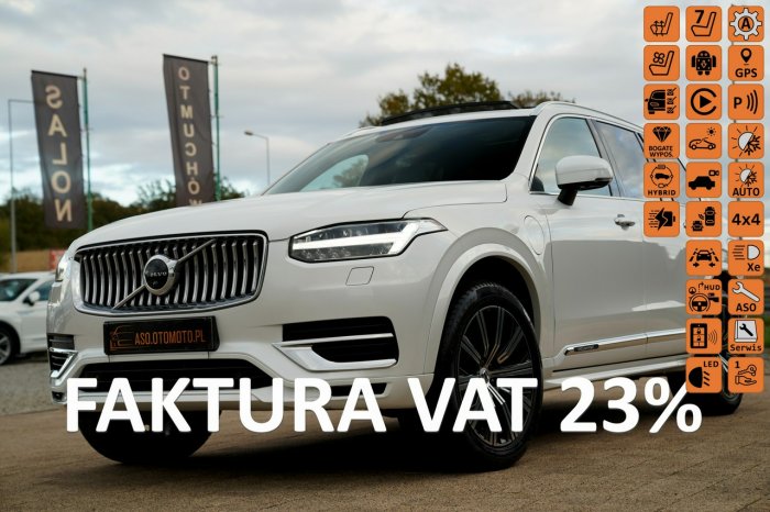 Volvo XC 90 RECHARGE panorama FUL LED 7-os SKÓRA nawi kamera 360 wentylacja hak II (2014-)