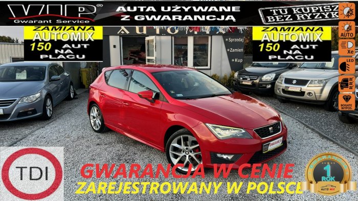 Seat Leon Śliczny Leon FR 2.0 TDI - 150km * Gwarancja w cenie / Automi-x.pl III (2012-)