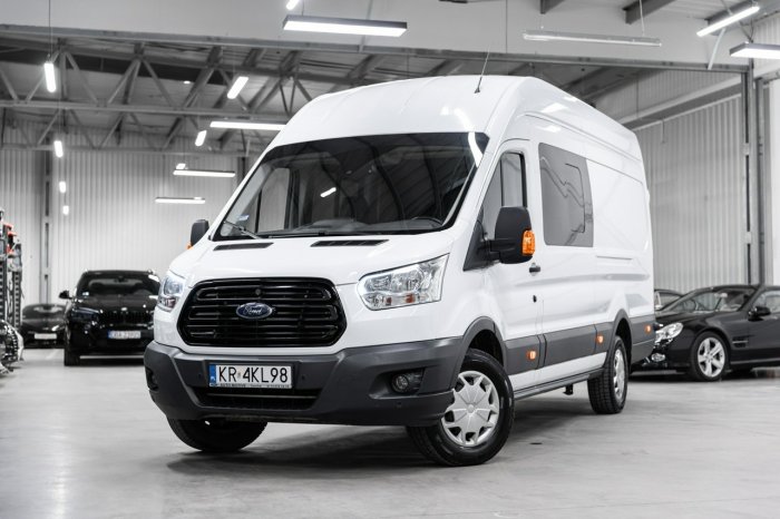 Ford Transit L4H3 Brygadówka 170KM. Salon Polska. Bezwypadkowy. 1 Właściciel. VII (2013-)