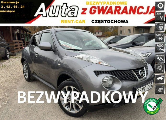 Nissan Juke 1.6i*117PS*OPŁACONY Bezwypadkowy Automat Skóra Navi*Serwis*GWARANCJA24 I (2010-2019)