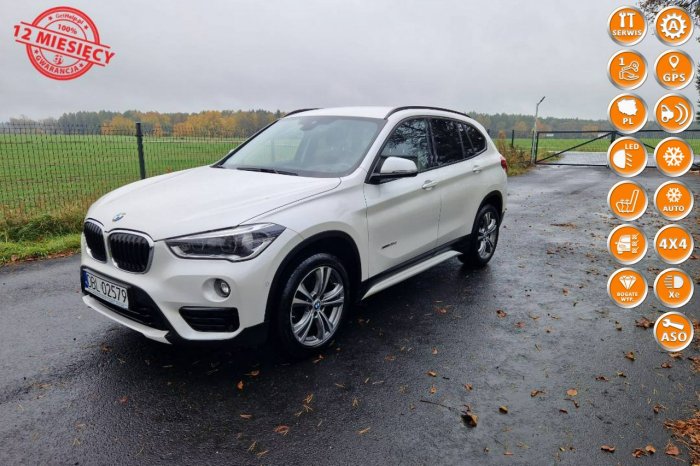 BMW X1 2.0d 190KM xDrive Sportline Bezwypadkowy  Gwarancja II (F48) (2015-)