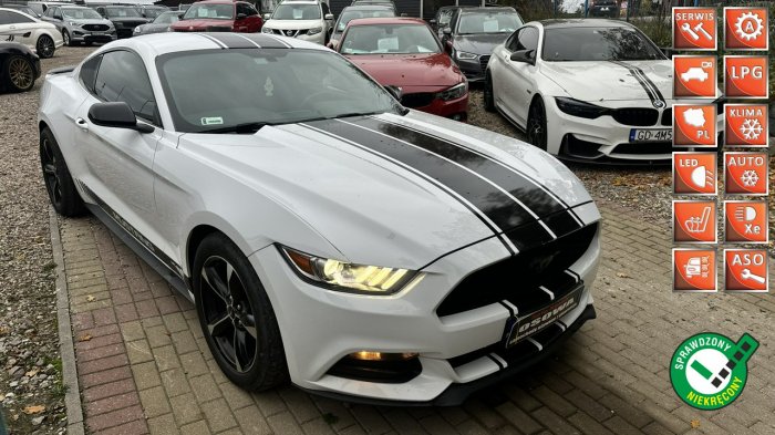 Ford Mustang 3.7v6 + gaz automat ledy xenon wydech bardzo zadbany doinwestowany gwa VI (2014-)