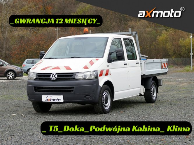 Volkswagen Transporter T5 Doka Klima Brygadówka Załogowe auto na 6 Osób