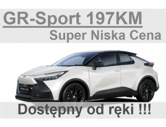 Toyota C-HR Nowa Hybryda 197KM GR Sport Niska Cena Dostępny od ręki 1951 zł