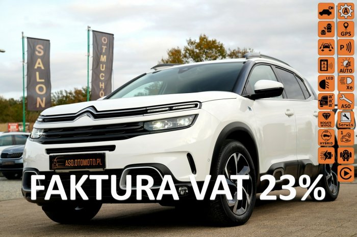 Citroen C5 Aircross HYBRID PHEV 225 FUL LED skóra LINE ASSIST webasto BLIS parktronik acc