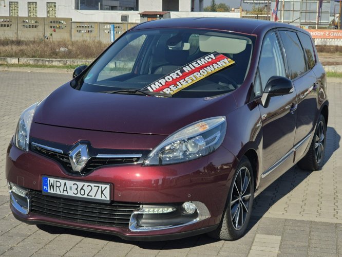 Renault Grand Scenic 2013r, Wyjątkowy Org. Lakier, 1 Właściciel, Półskóra, Navi, Kamera II (2009-2016)