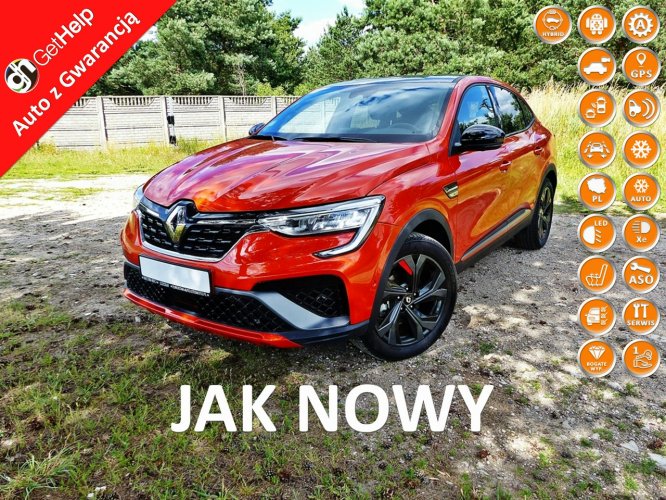 Renault Arkana 1.6 E-TECH*RS LINE*Climatron*Alu*Navi*KAM360*Skóry*Led*Elektryka*Full!