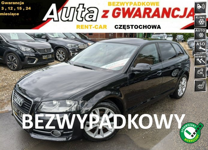 Audi A3 1.4TFSi SportBack OPŁACONY Bezwypadkowy Skóry Serwis VIP GWARANCJA24M 8P (2003-2012)