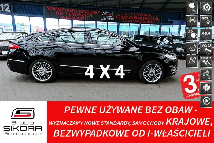 Ford Mondeo 3 Lata GWARANCJI 1wł Kraj Bezwypadkowy 2.0d 180KM 4WD VIGNALE FV23% Mk5 (2014-)