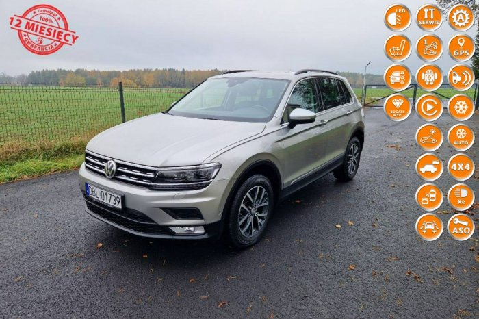 Volkswagen Tiguan 2.0TDI 4Motion 150KM z DE Highline Kamery 360  Gwarancja II (2016-2024)