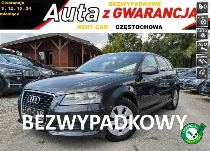 Audi A3 1.6TDi Sportback OPŁACONY Bezwypadkowy Skóry Klima Serwis GWARANCJA 24 8P (2003-2012)