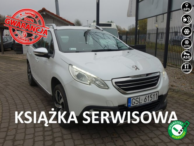 Peugeot 2008 1.6 VTi 120KM Navi Klimatronic Książka Serwisowa Hak Biała PERŁA I (2013-2019)