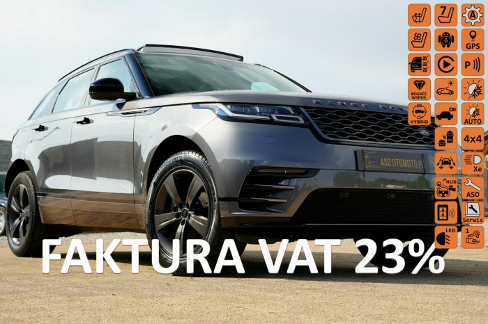 Land Rover Range Rover VELAR R-DYNAMIC panorama 4X4 kamera ADC  ful led SKÓRA grzane fotele ZAMIANA