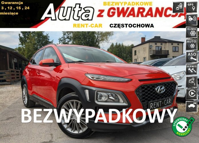 Hyundai Kona 1.0i TurboBenzyna*120PS*OPŁACONY Bezwypadkowy Kamera Serwis GWARANCJA I (2017-2023)