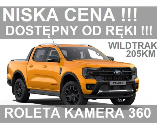 Ford Ranger Nowy Ranger Wildtrak 205KM 4x4 Rolera Kamera 360 Niska Cena 2561 zł VI (2022-)