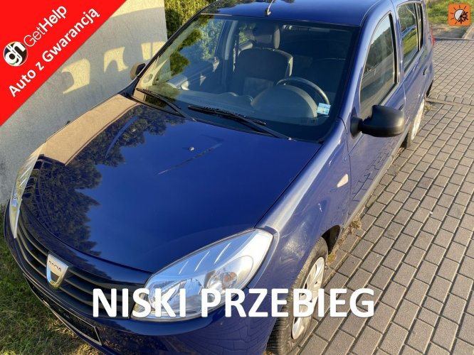 Dacia Sandero Benzyna, niski przebieg, klimatyzacja, centr. zamek, isofix, el.szyby I (2008-2012)