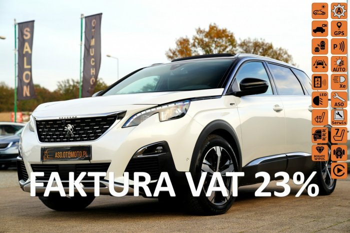 Peugeot 5008 GT kamery Skora adc Nawi PANORAMA blis FUL LED masaze ACC grip control II (2017-)