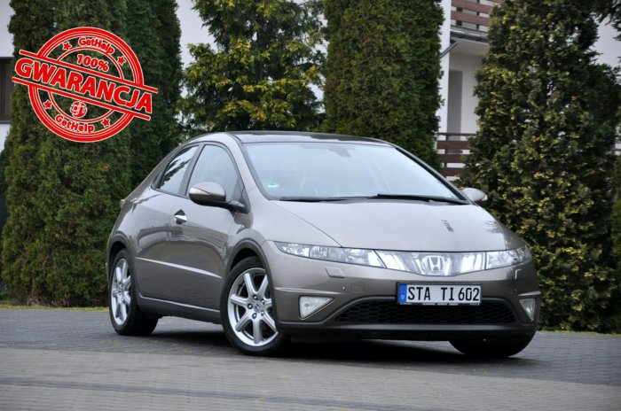 Honda Civic 1.8i(140KM)*133tyś.km*Xenon*Panorama*Automat*Welur*F1*2xParkt*Alu17" VIII (2006-2011)