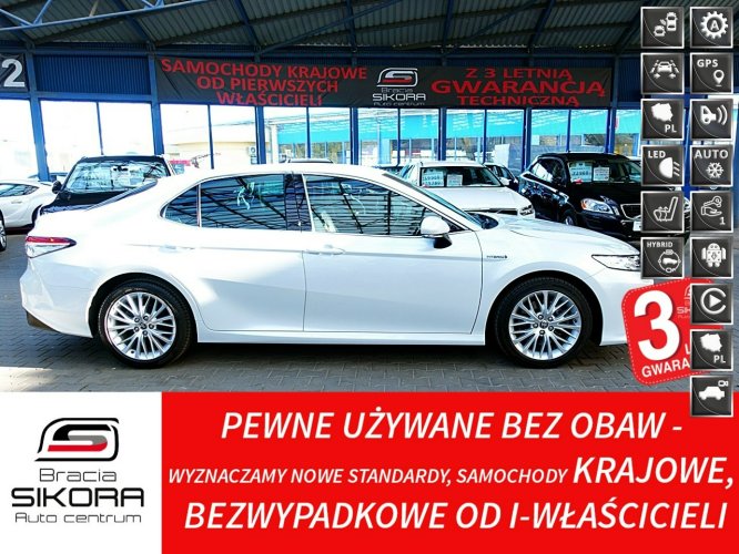 Toyota Camry EXECUTIVE Biała Perła GWARANCJ Skóra Led+ACC+Navi 1wł Kraj Bezwyp F23% IX (2018-)