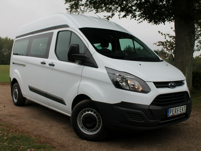 Ford Transit Custom 2.0 105 KM 6 BIEGÓW 9 Osobowy DŁUGI Wysoki KLIMA Nowy RORZĄD Hak