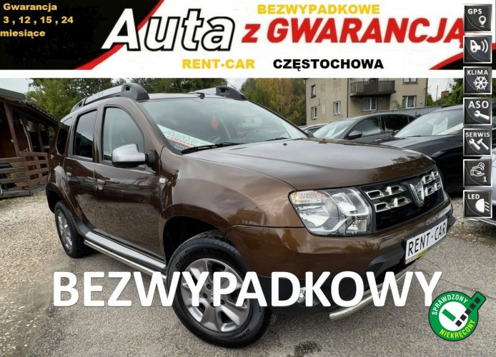 Dacia Duster 1.2i*125PS*OPŁACONY Bezwypadkowy*83.000km*Klima Navi Serwis GWAR24M I (2009-2017)