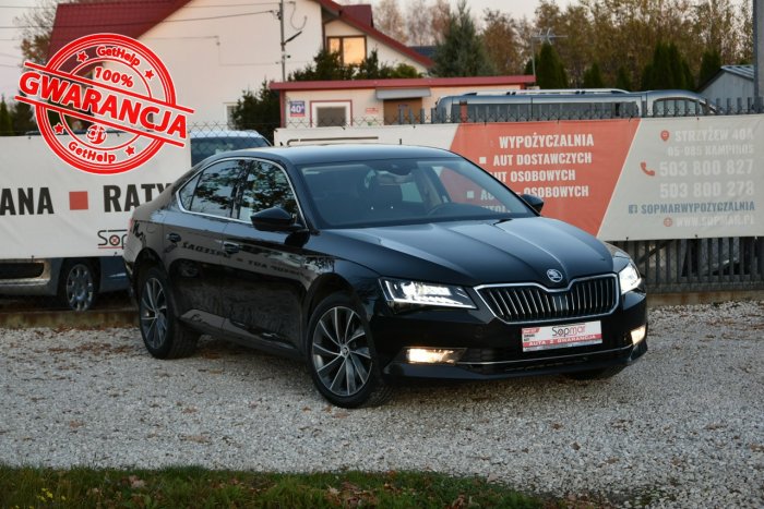 Škoda Superb 2.0TDi 190KM DSG 2018r. SALON L&K BiX LED NAVi Ambiente el klapa III (2015-2023)