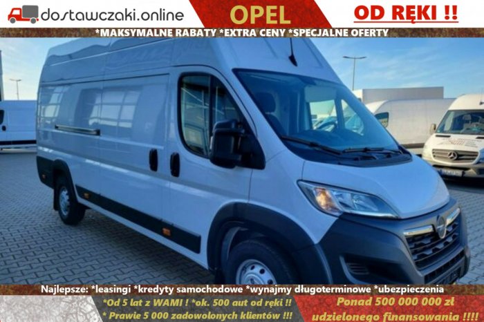 Opel Movano L4H3 140KM oraz 165KM, od ręki w EXTRA cenie do końca miesiąca !!