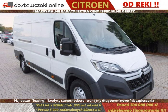 Citroen Jumper L4H2 140KM, z MAX rabatem od ręki, tylko do końca miesiąca !!