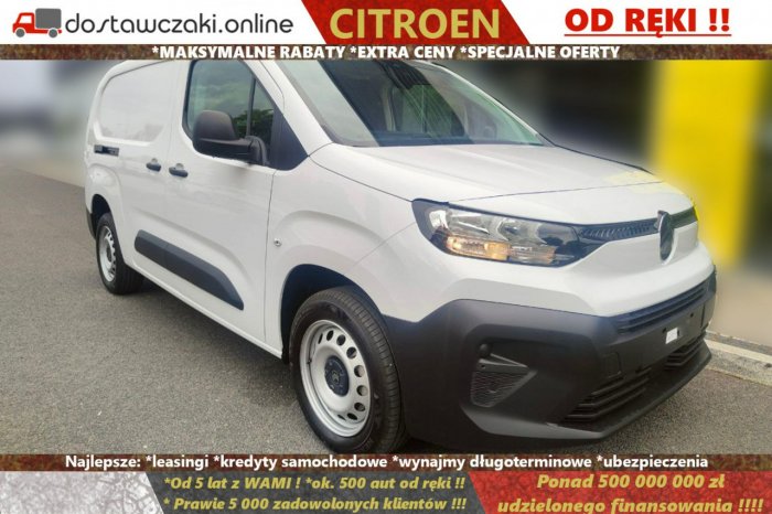 Citroen Berlingo Nowy Van XL Maxi L2 1.5 100KM, w EXTRA cenie od ręki !!